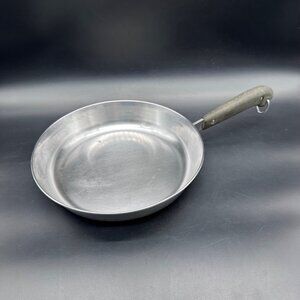 Vintage Revere Ware Copper Bottom 10 Inch Fry Pan Skillet Stainless Steel USA
